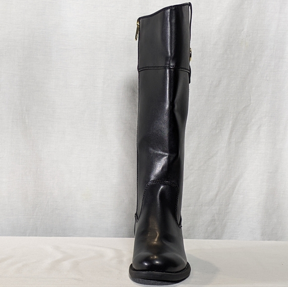 NEW Tommy Hilfiger Womens Shano Equestrian Boot Sz6.5 black - Picture 4 of 5